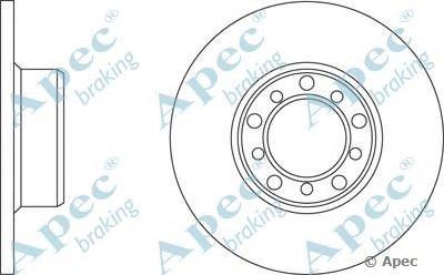 APEC BRAKING dsk554 -  Тормозной диск